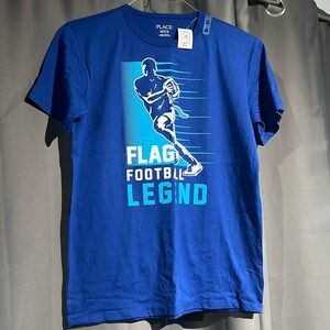 Boys Children’s Place blue Flag Football T-shirt sports shirt size  XXL 16